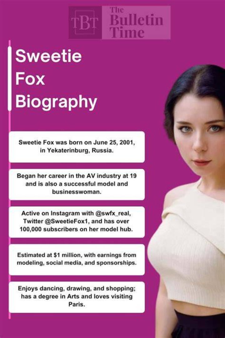 Sweetie Fox Kimdir: Exploring the Life, Career, and Achievements of a Rising Star