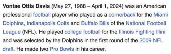 Vontae Davis Cause of Death Revealed: A Comprehensive Insight